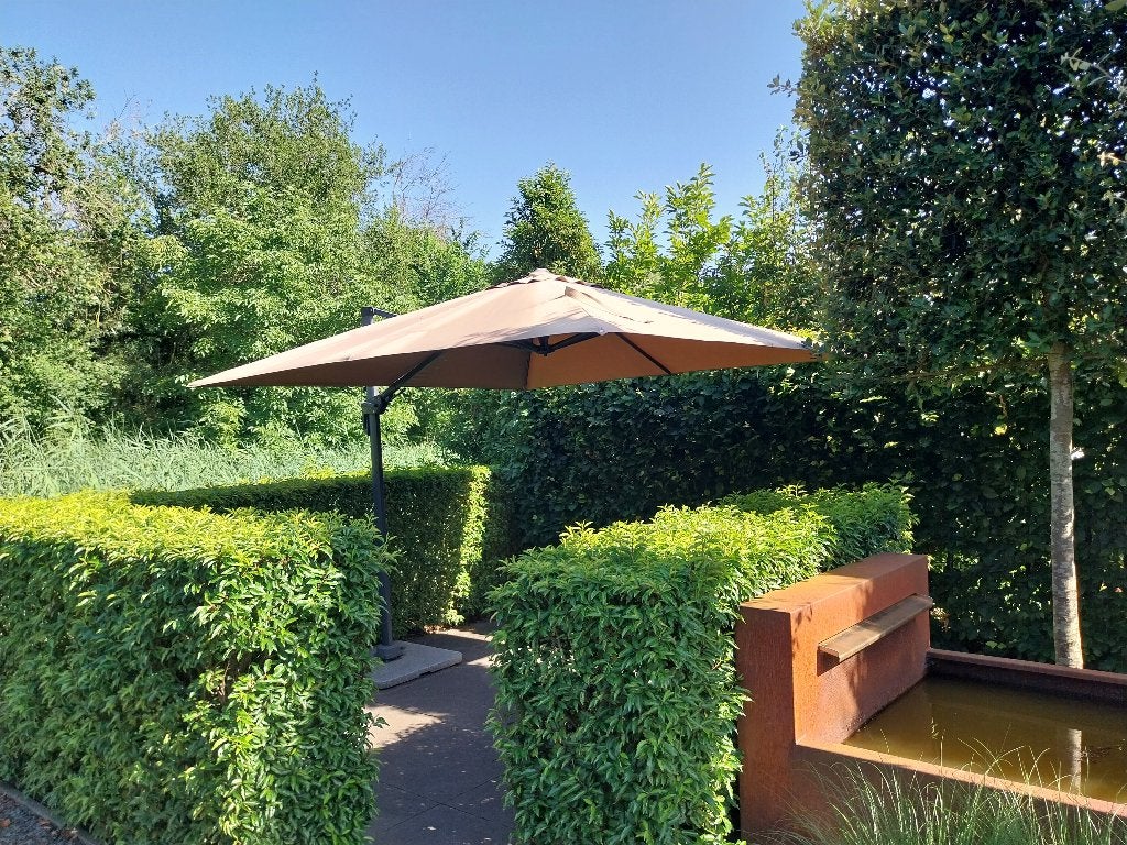 parasol, Tuin en Terras, Parasols, Ophalen, Verstelbaar, 3 tot 4 meter, Zweefparasol