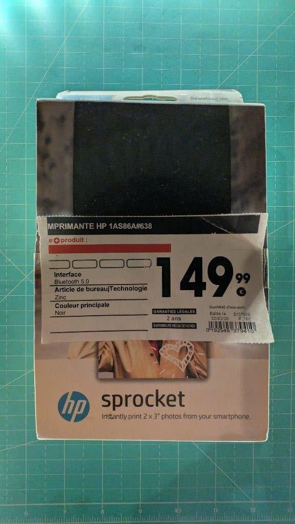 HP Sprocket 200 fotoprinter – nieuw in doos, Ophalen of Verzenden, Nieuw, HP