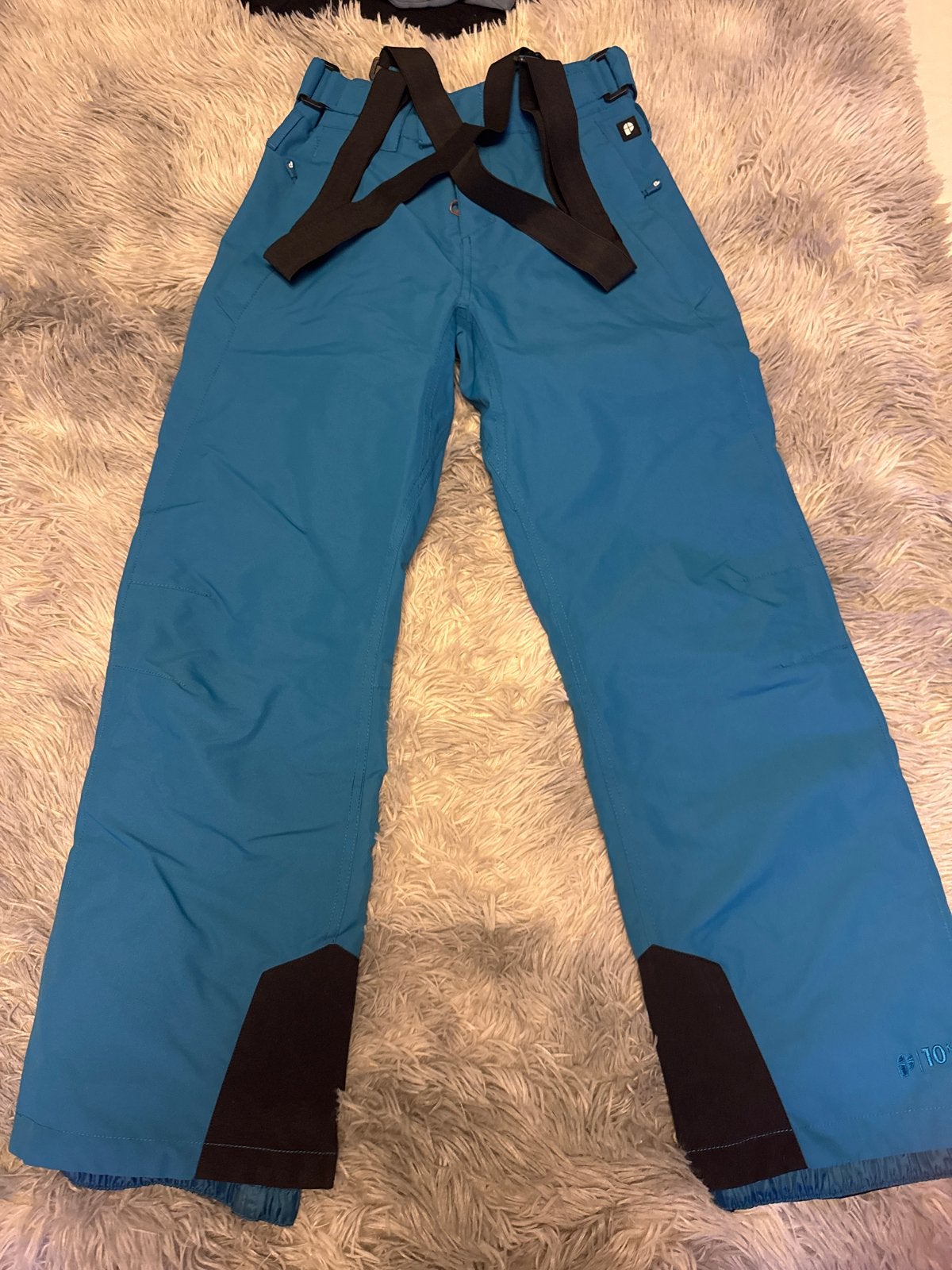 Blauwe Protest skibroek met bretels - Maat M, Ophalen of Verzenden, Zo goed als nieuw, Broek