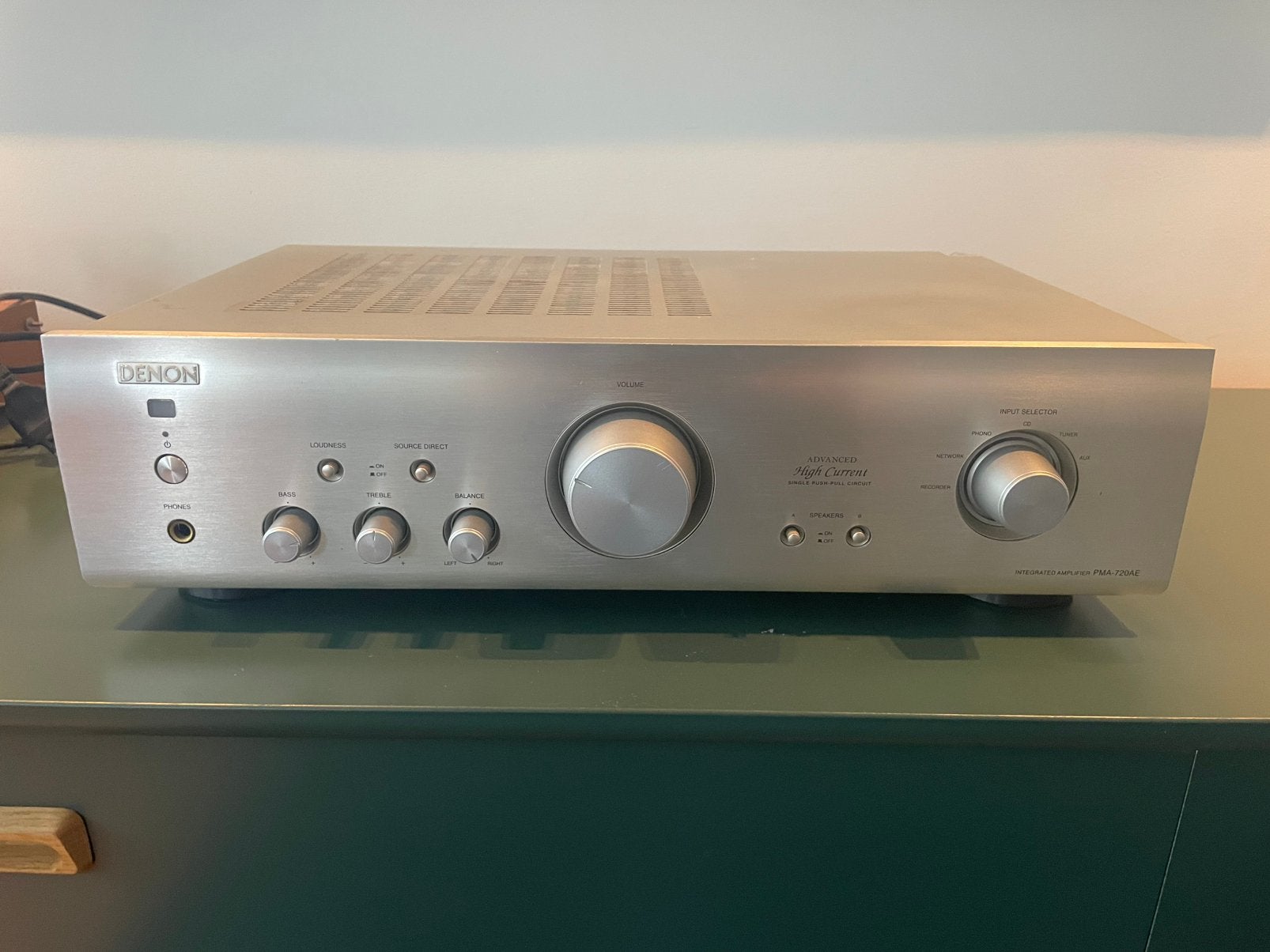 Denon PMA 720ae, Ophalen, Zo goed als nieuw, 60 tot 120 watt, Denon