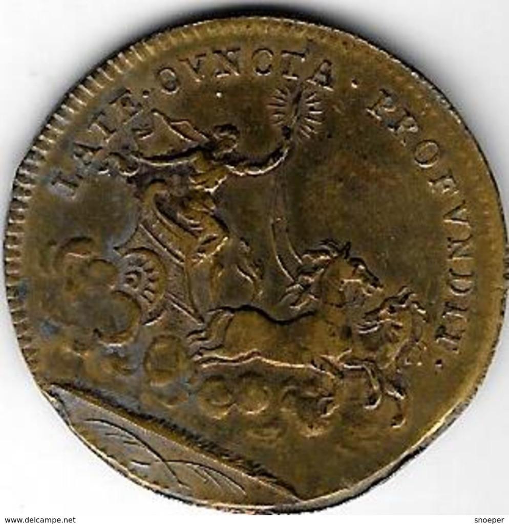 Louis XIV - Jeton de Nuremberg - "LATE CVNCTA PROFUNDIT", Verzenden, Frankrijk, Losse munt