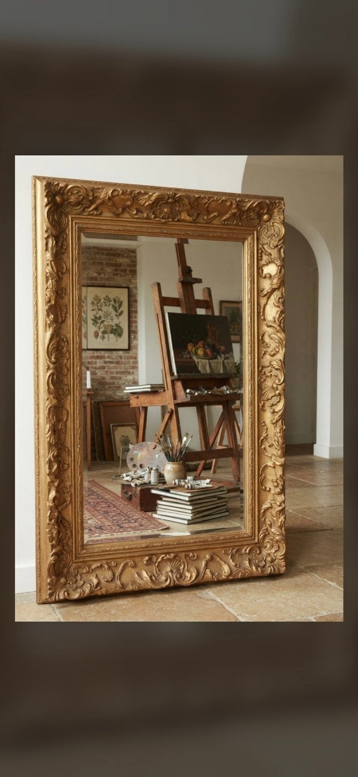 Grote Barok Spiegel Goud, Ophalen of Verzenden, Rechthoekig, 50 tot 100 cm, 100 tot 150 cm