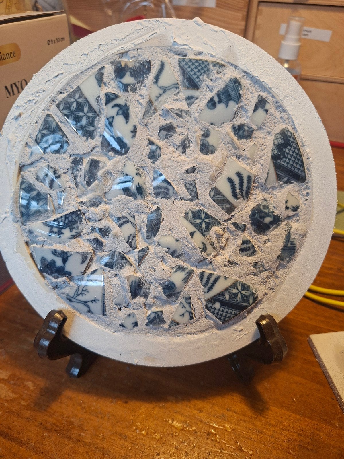 mooie mozaiek  ronde, Ophalen