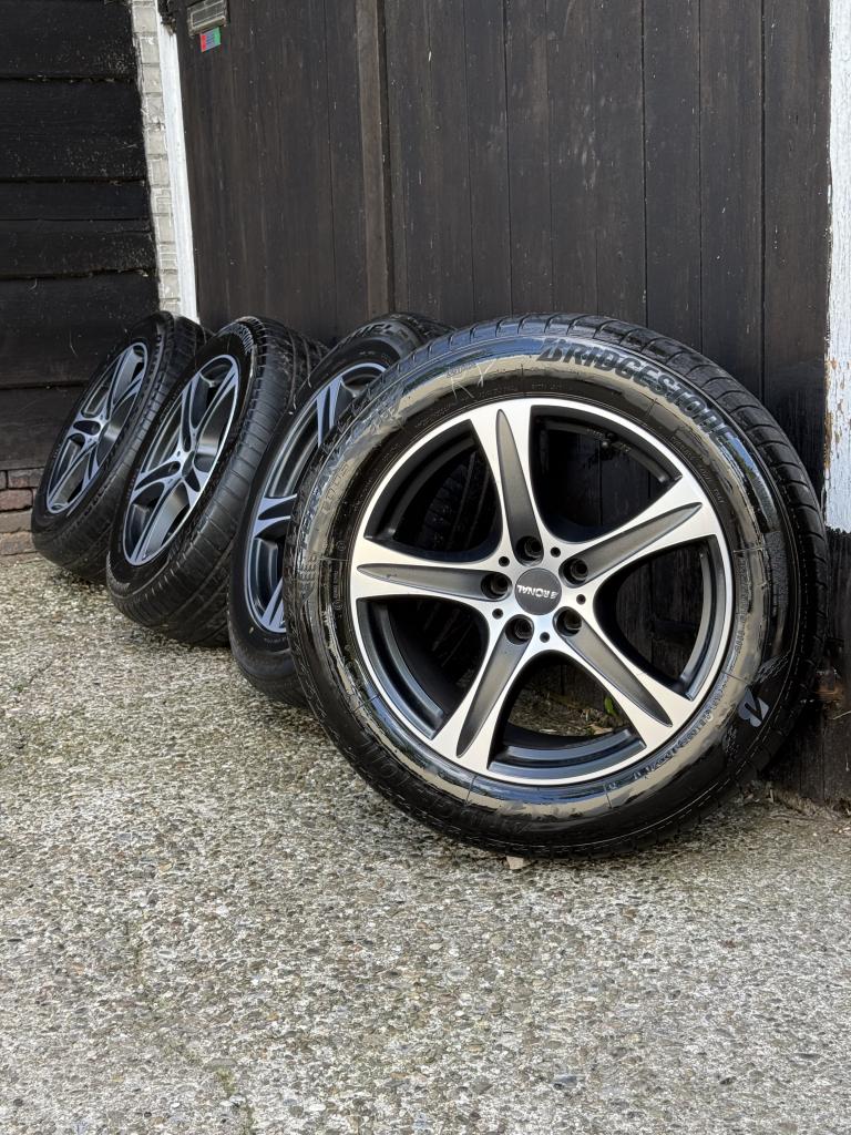 Land rover range rover sport bmw x5 x1 e53 velgen 5x120 19”, Gebruikt, 255 mm, Banden en Velgen, Niet ingevuld