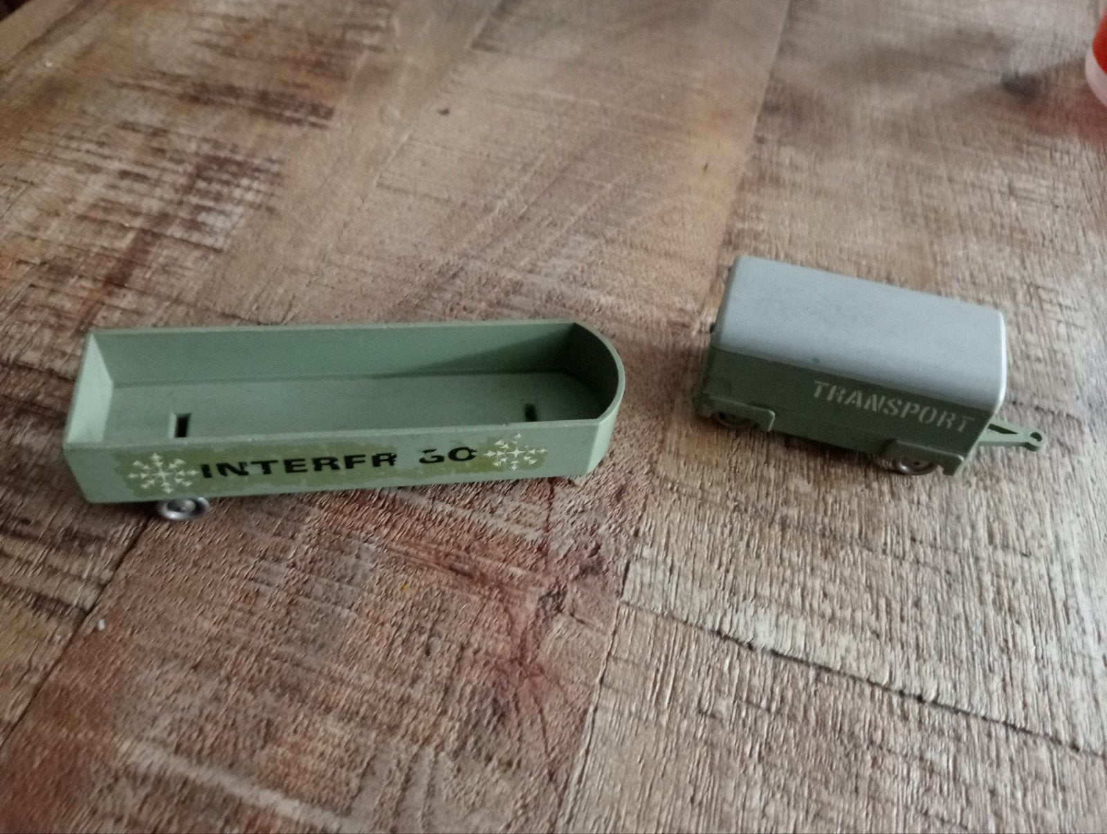 lego oude plastic trailers, Ophalen of Verzenden, Gebruikt, Bus of Vrachtwagen, Overige merken
