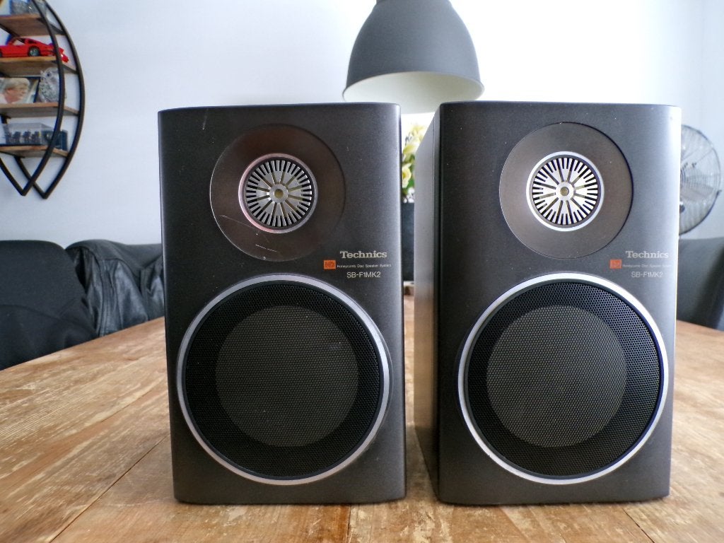 High-End Technics Linear Phase honeycomb speakers SB-F1 MK2, Overige merken, Gebruikt, Geschikt voor surround/home cinema, Ophalen of Verzenden