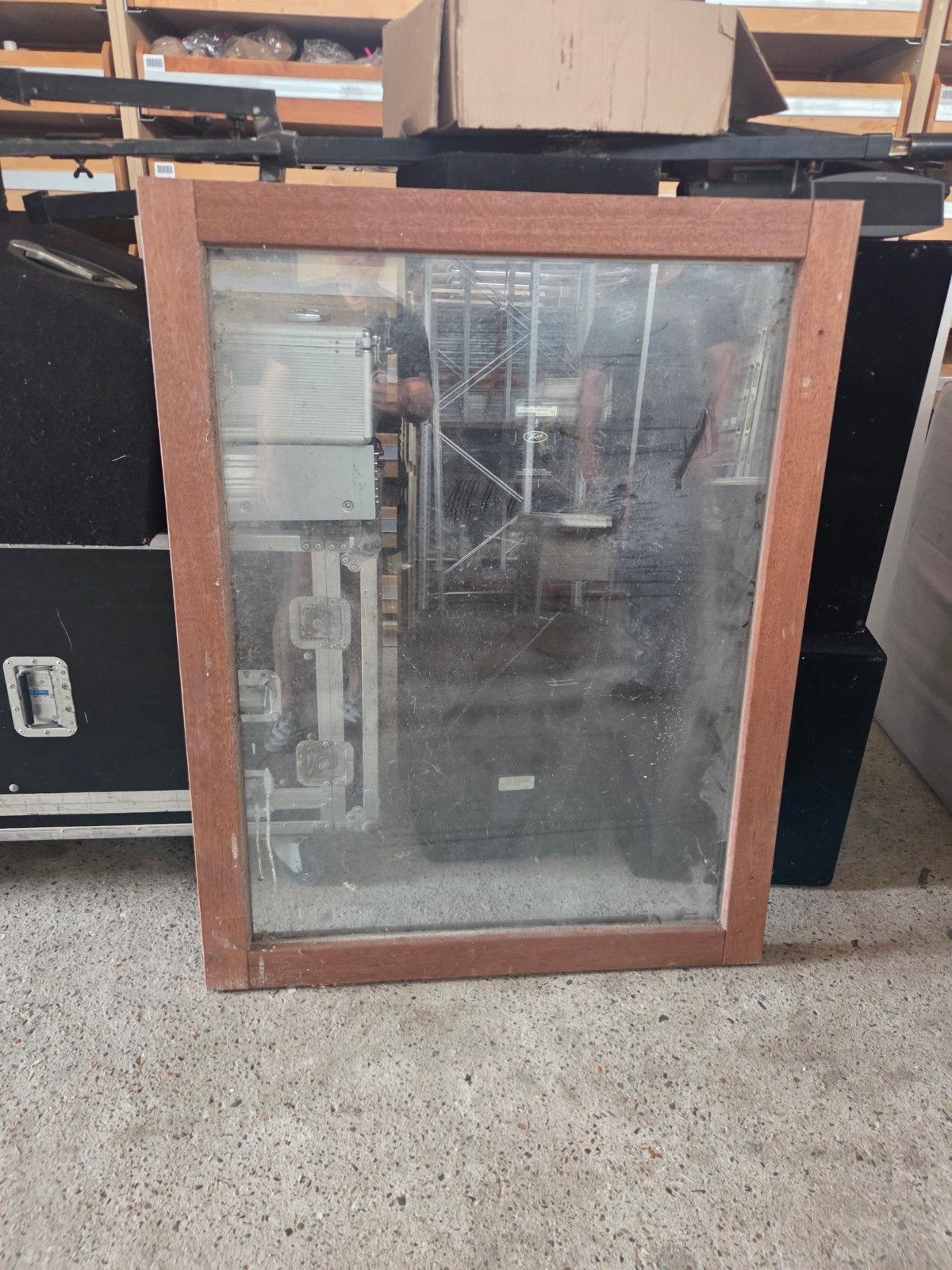 Hard houten kozijn met dubbelglas, Ophalen, Minder dan 50 cm