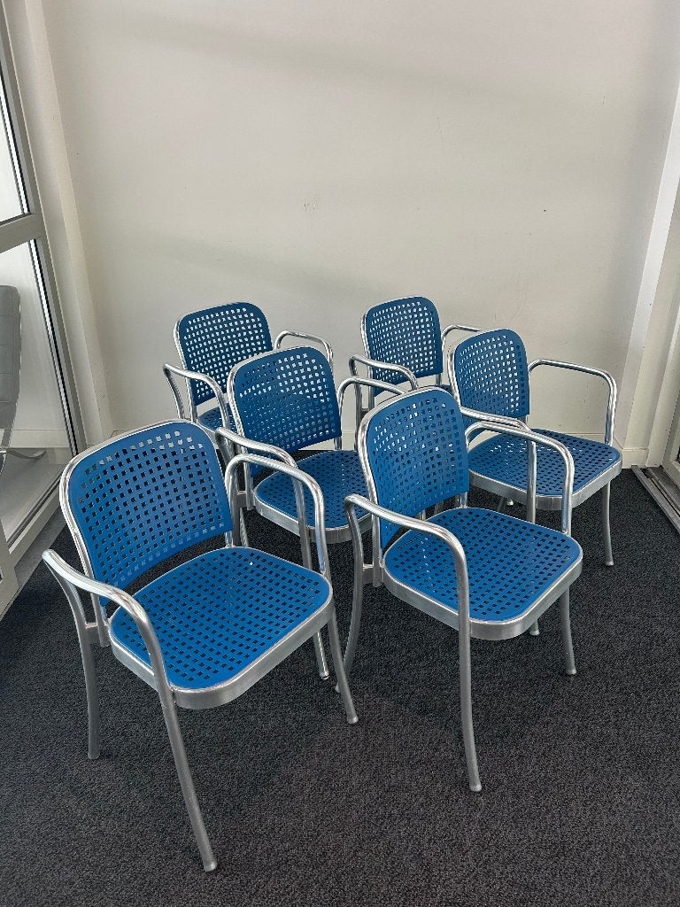 7 Depadova De Padova Silver chair stoel blauw design modern, Blauw, Ophalen of Verzenden, Nvt, Eén