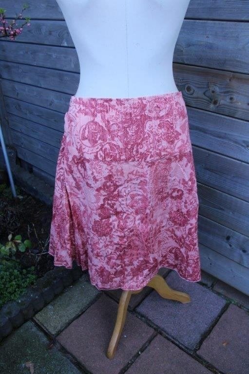 Rok oranje/ rood Morgan mt 36 Vaste prijs, Kleding | Dames, Rokken, Zo goed als nieuw, Knielengte, Maat 36 (S), Rood