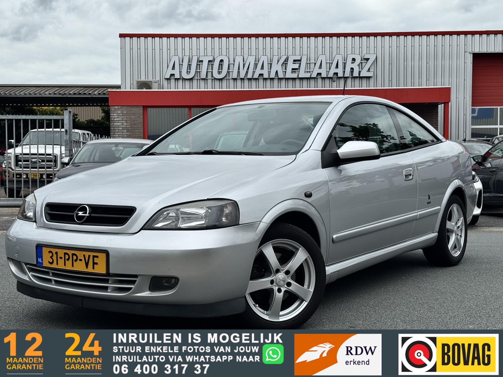 Opel Astra Coupé NAP AUTOMAAT AIRCO 2.2-16V NAP AUTOMAAT AI, Auto's, Stof, Gebruikt, Zwart, 4 cilinders