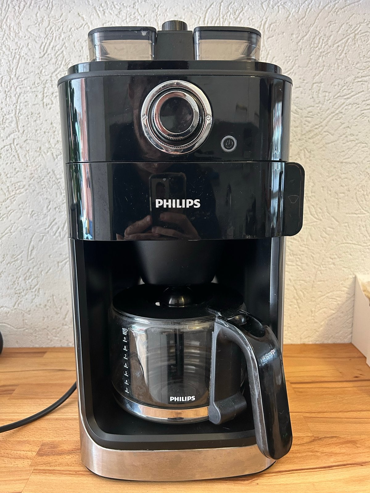 Philips Grind & Brew HD7769/00 Koffiezetapparaat, Witgoed en Apparatuur, Koffiezetapparaten, Zo goed als nieuw, Koffiebonen, Koffiemachine