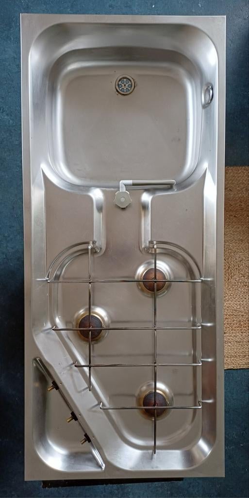 Smev 923 RVS camper inbouw keuken, Ophalen, Gebruikt