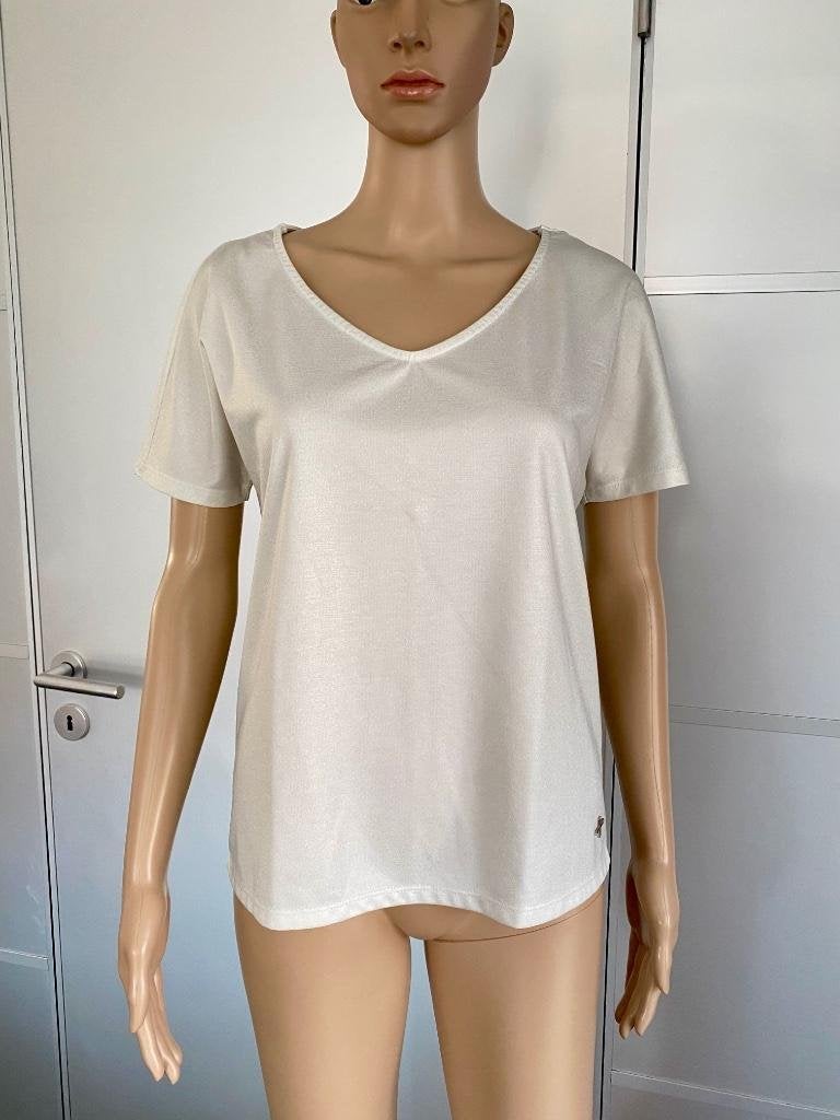 H397 SVTY Antwerp maat XS/S=34/36 top blouse shirt wit, Kleding | Dames, SVTY Antwerp, Wit, Ophalen of Verzenden, Zo goed als nieuw