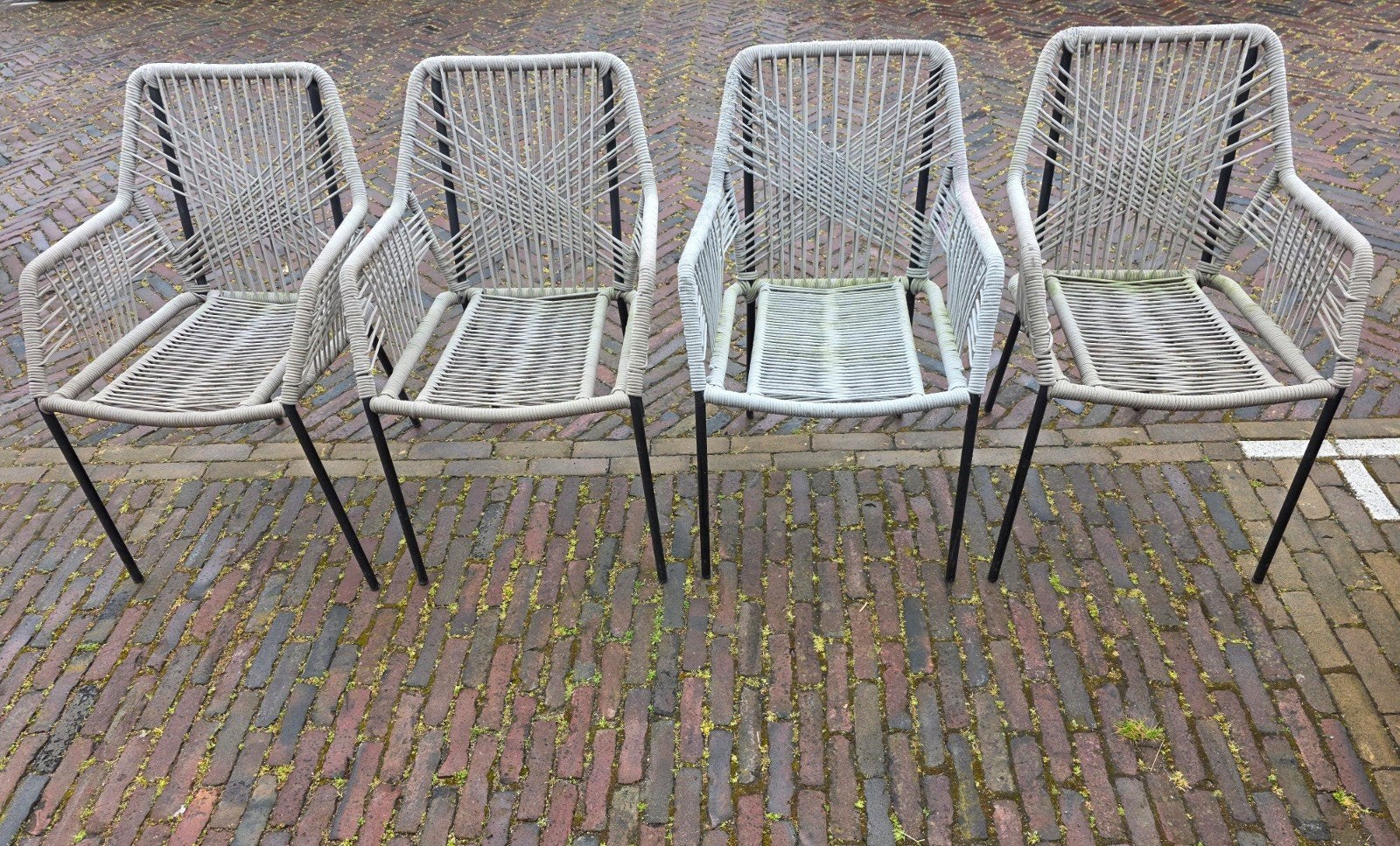 tuinstoelen, Tuin en Terras, Ophalen of Verzenden, Gebruikt, Aluminium