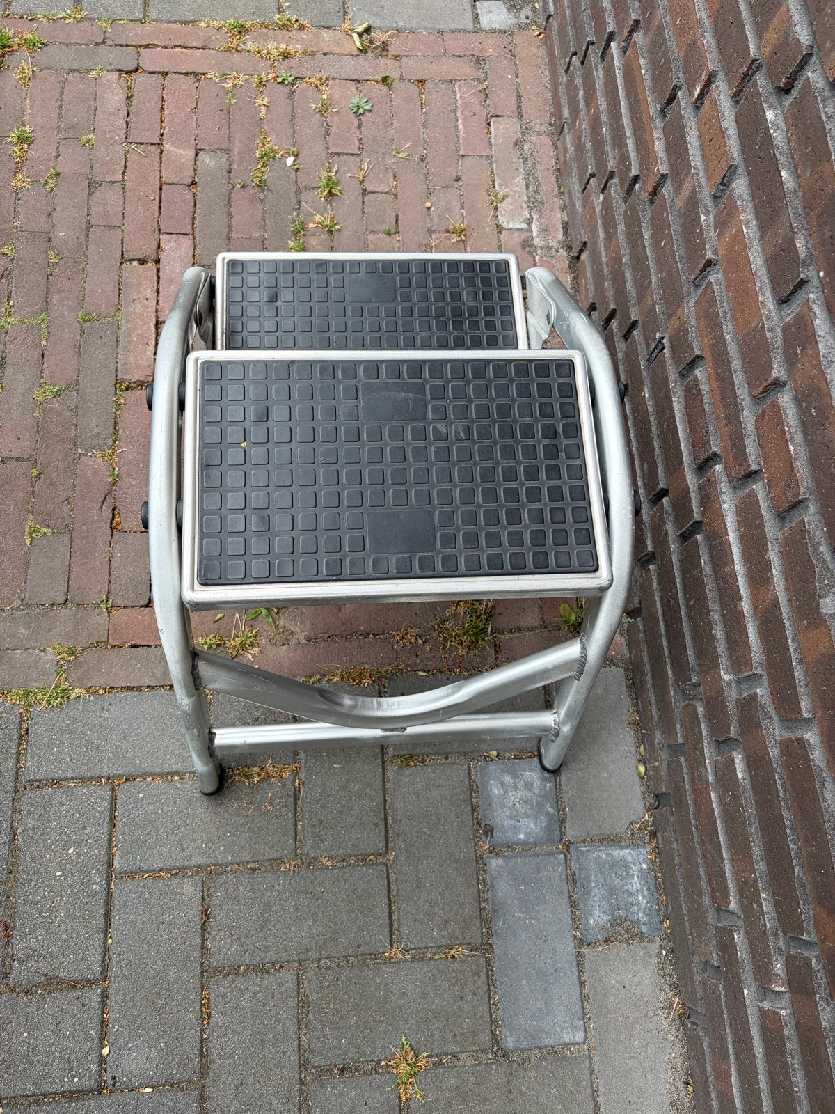 Caravan opstap 2 treden antislip lichtgewicht, Ophalen of Verzenden, Gebruikt