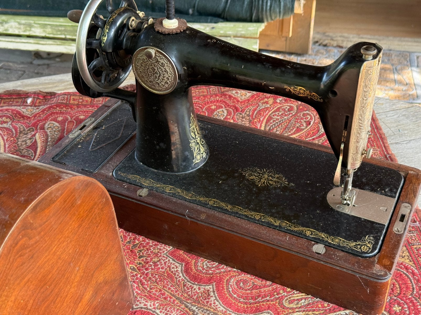 Antieke Singer naaimachine, Antiek en Kunst, Ophalen
