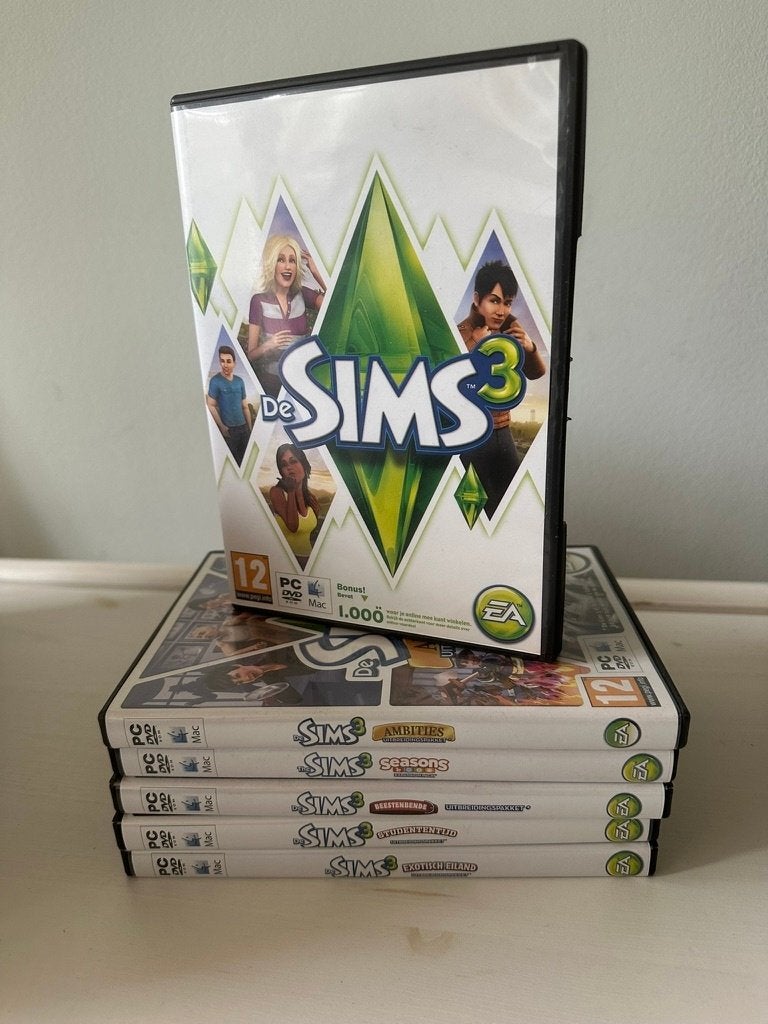 Sims 3 + 5 uitbreidingspaketten Computer, 1 speler, Ophalen of Verzenden, Zo goed als nieuw, Vanaf 12 jaar