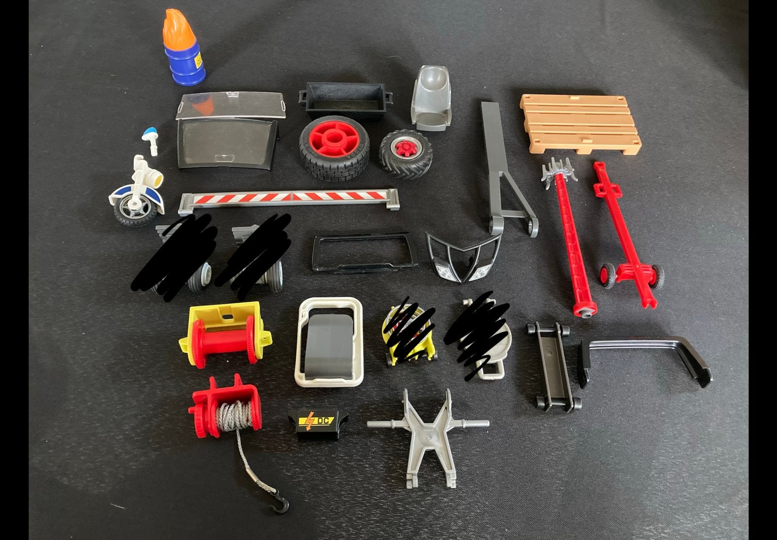 Playmobil banden, vuurton ed…, Ophalen of Verzenden, Zo goed als nieuw