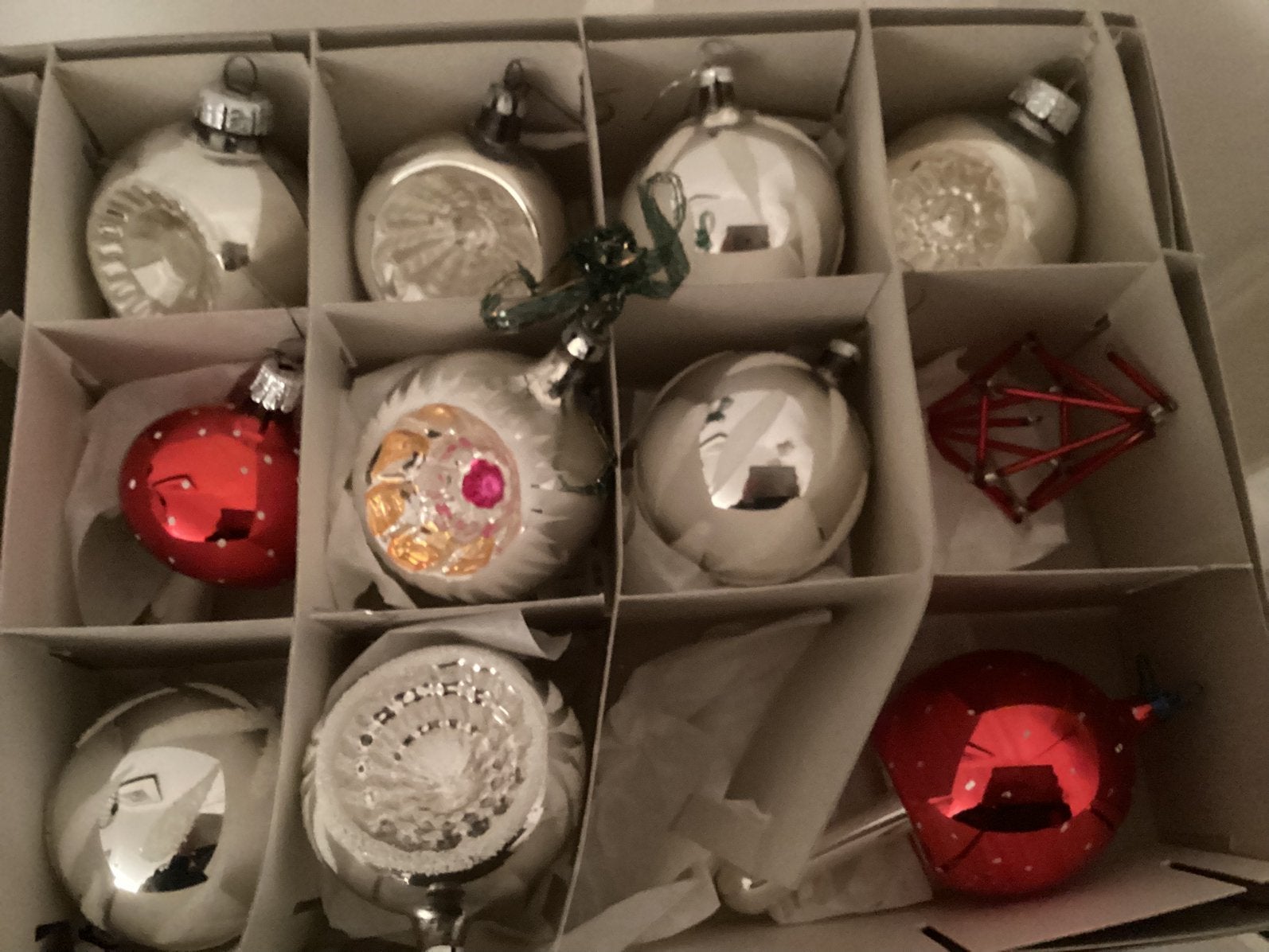 Kerstballen vintage, Ophalen of Verzenden, Zo goed als nieuw