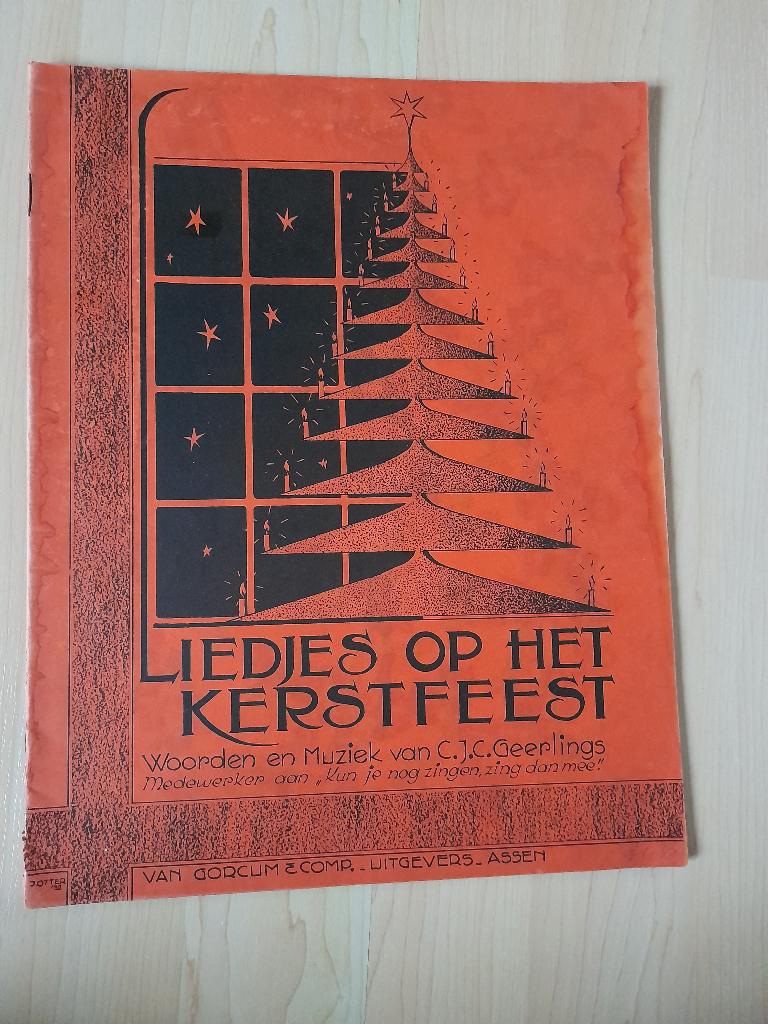 MUZIEKBOEK LIEDJES OP HET KERSTFEEST CJC Geerlings, Ophalen of Verzenden, Gelezen, Overige onderwerpen