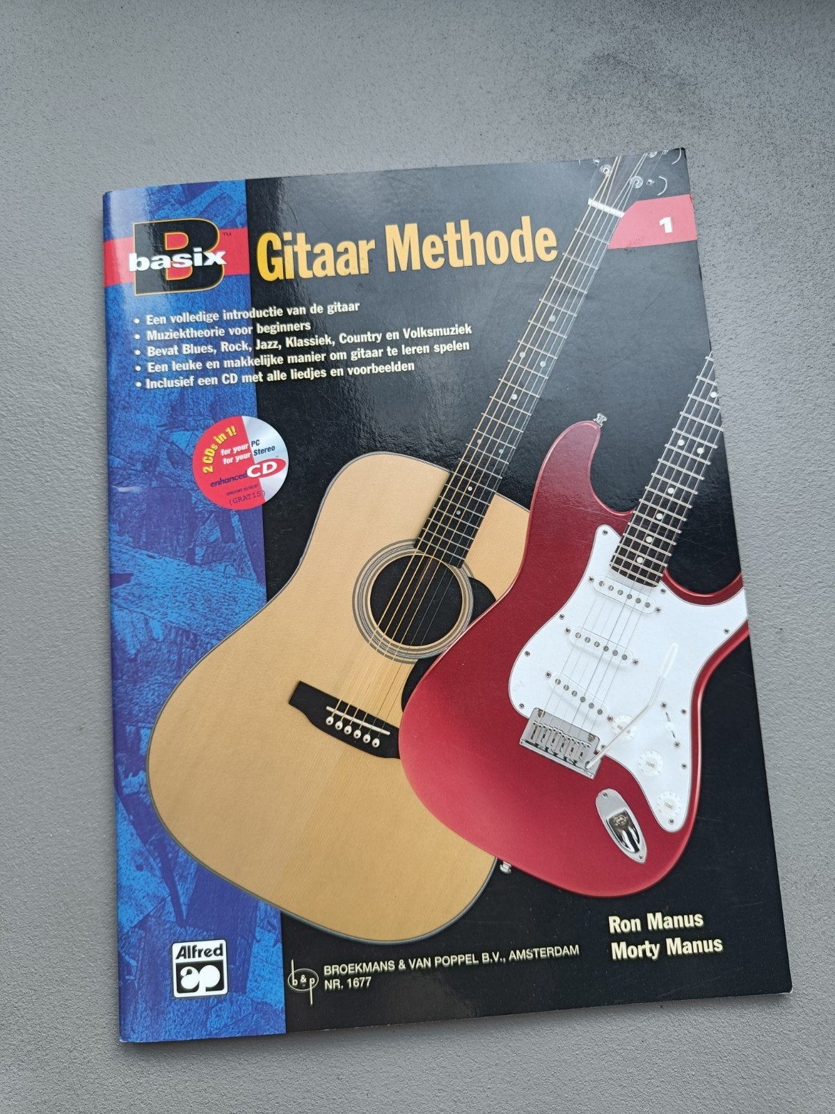 Basix Gitaar Methode 1 - Inclusief CD, Gitaar, Les of Cursus, Ophalen of Verzenden, Zo goed als nieuw