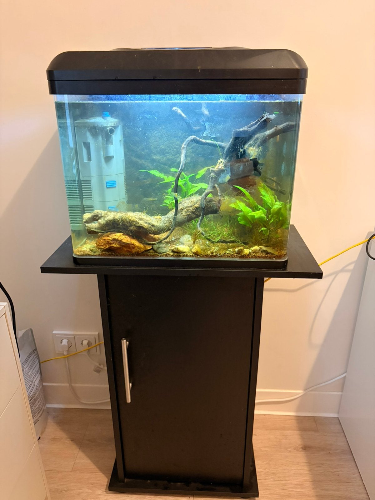Aquarium 50L (incl. aquariumkast en benodigheden), Dieren en Toebehoren, Vissen | Aquaria en Toebehoren, Ophalen, HS Aqua, Zo goed als nieuw