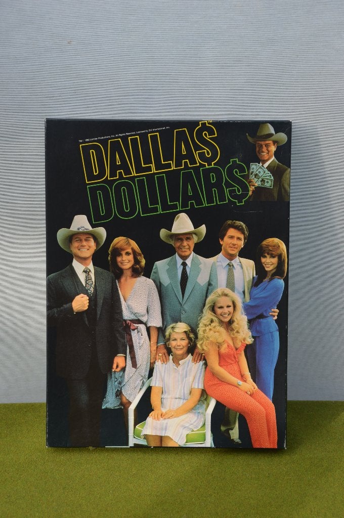 vintage bordspel Dallas Dollar, naar de tv serie Dallas 1982, Vijf spelers of meer, Ophalen of Verzenden, Gebruikt, Inventive