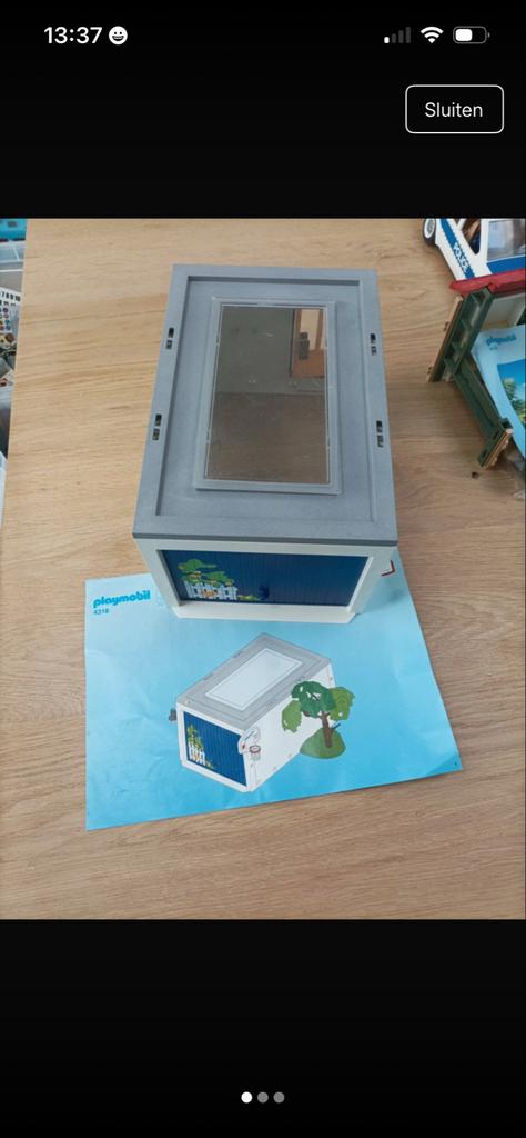 Playmobil garage box, nr 4318, Ophalen of Verzenden, Gebruikt, Los playmobil