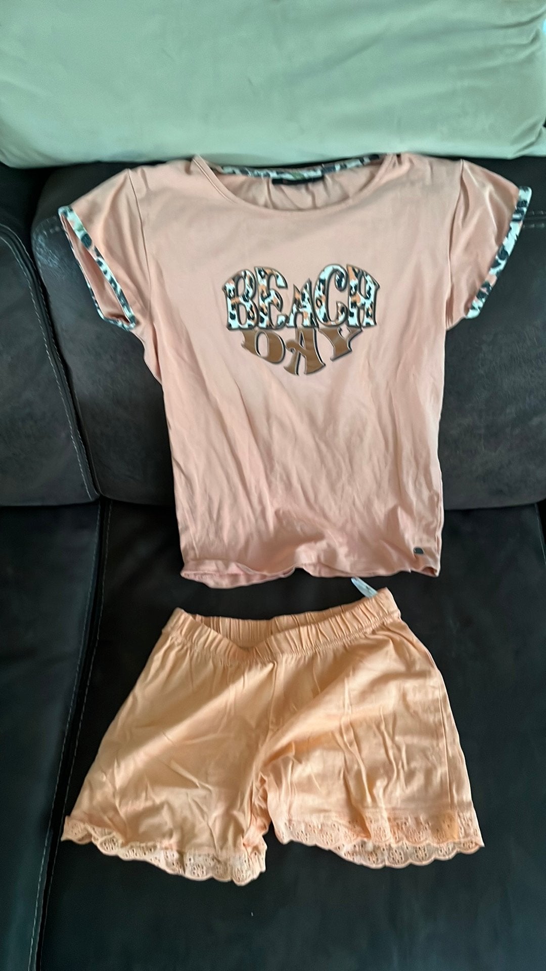 Zalm meiden Shirt 164, Ophalen of Verzenden, Zo goed als nieuw, Maat 34 (XS) of kleiner