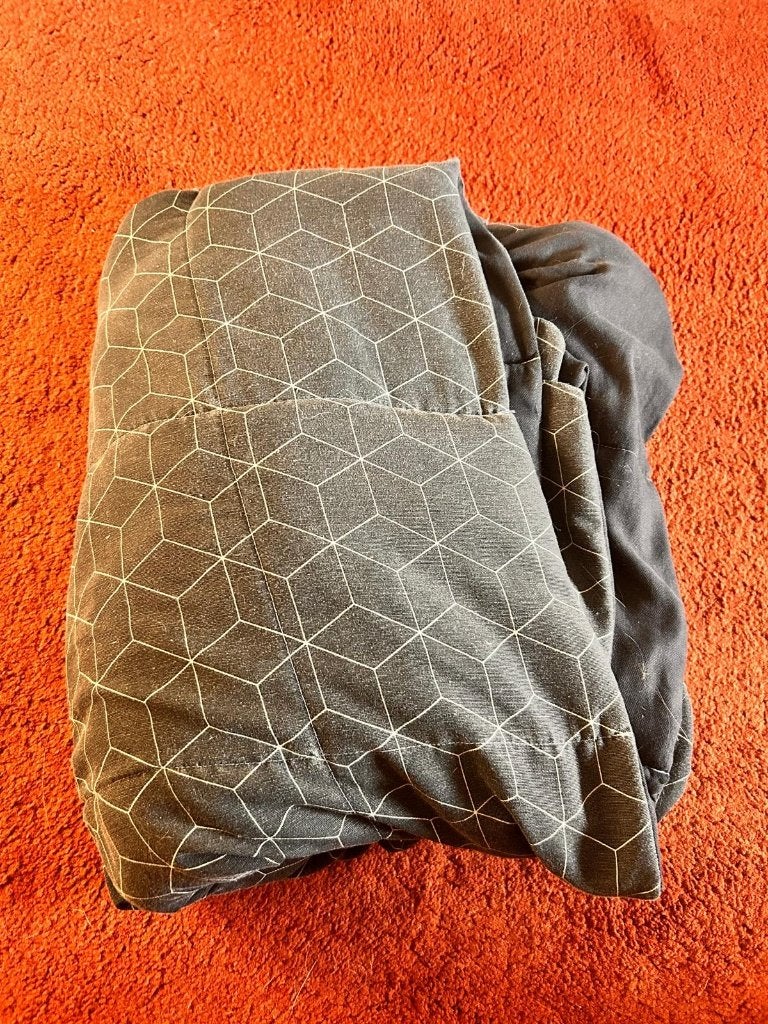 Verzwaarde deken - 17 kg, Eenpersoons, Zwart, Katoen, Ophalen of Verzenden