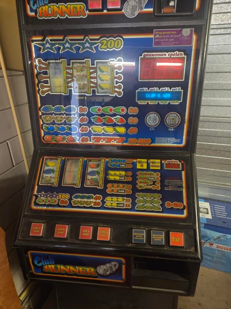 Club Runner Gokkast - Klassieke Fruitautomaat, Verzamelen, Gulden, Ophalen, Gebruikt