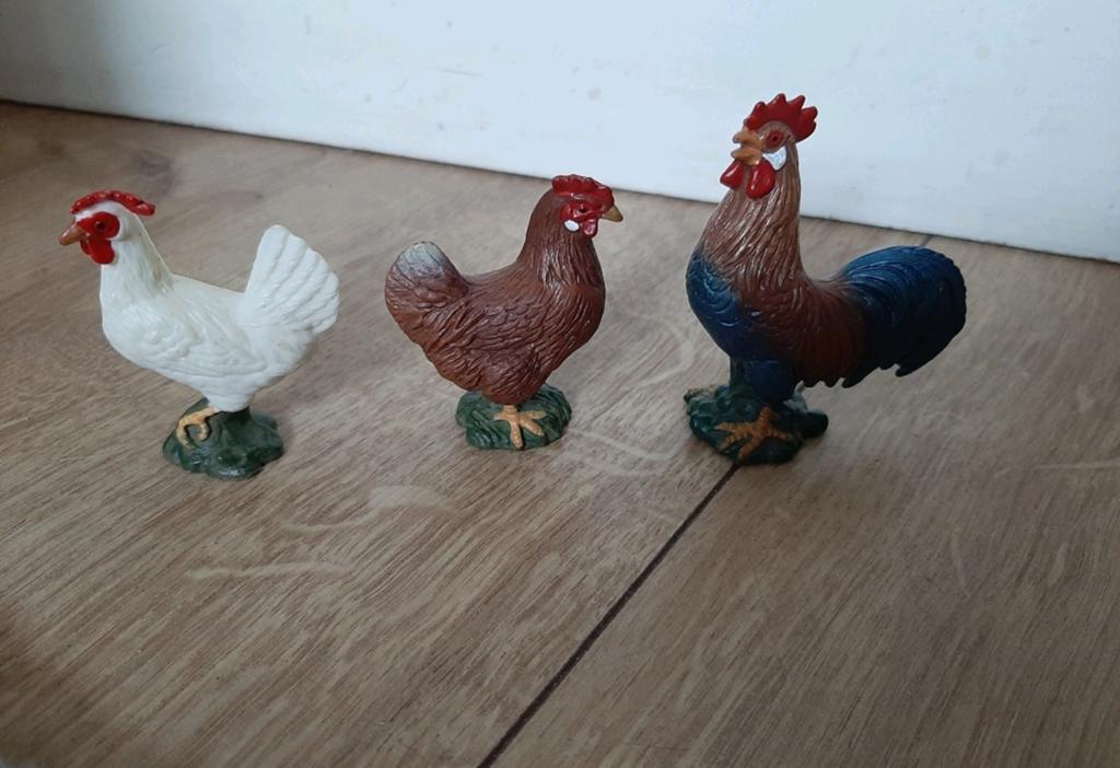 Schleich kippen hen en haan, Ophalen of Verzenden, Nieuw, Boerderijdier, Beeldje of Figuurtje