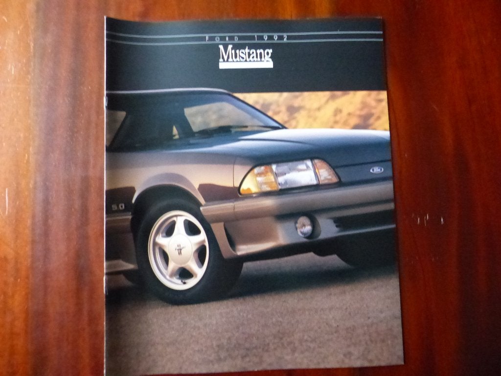 Ford Mustang 1992 brochure USA, Verzenden, Zo goed als nieuw, Ford