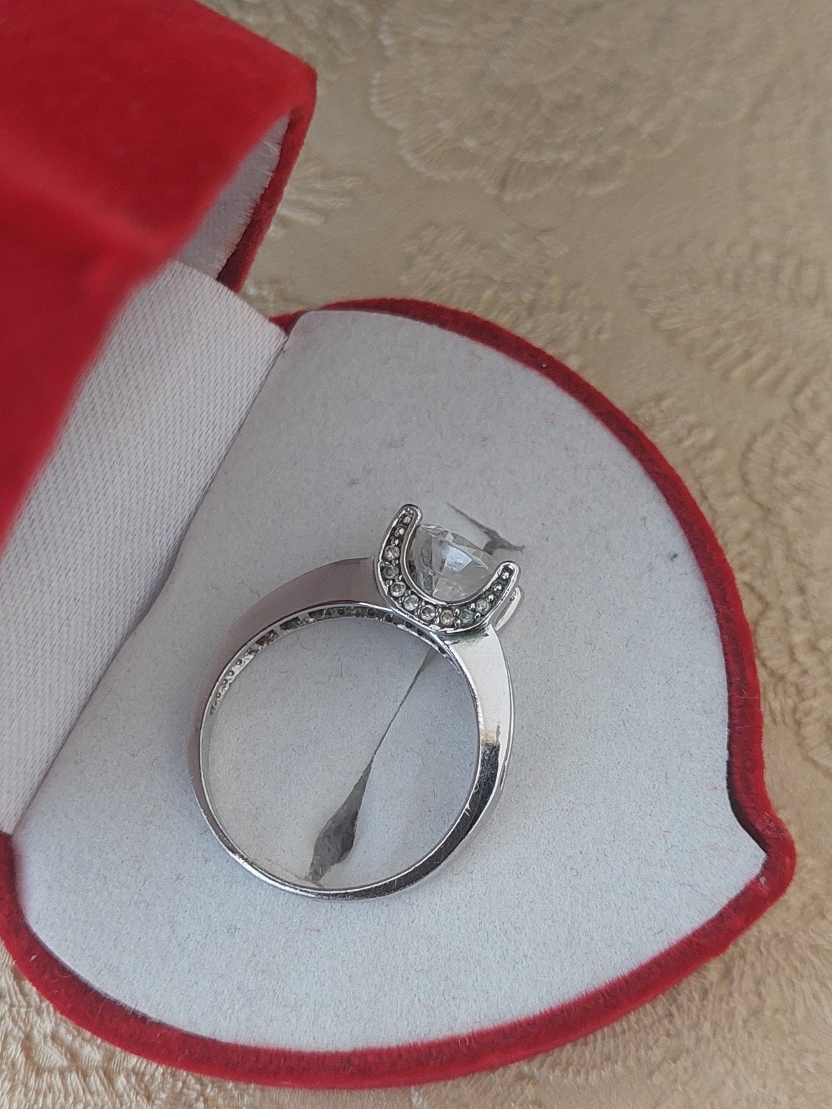 Ring zilverkleurig / maat 16, Ophalen of Verzenden, Zo goed als nieuw