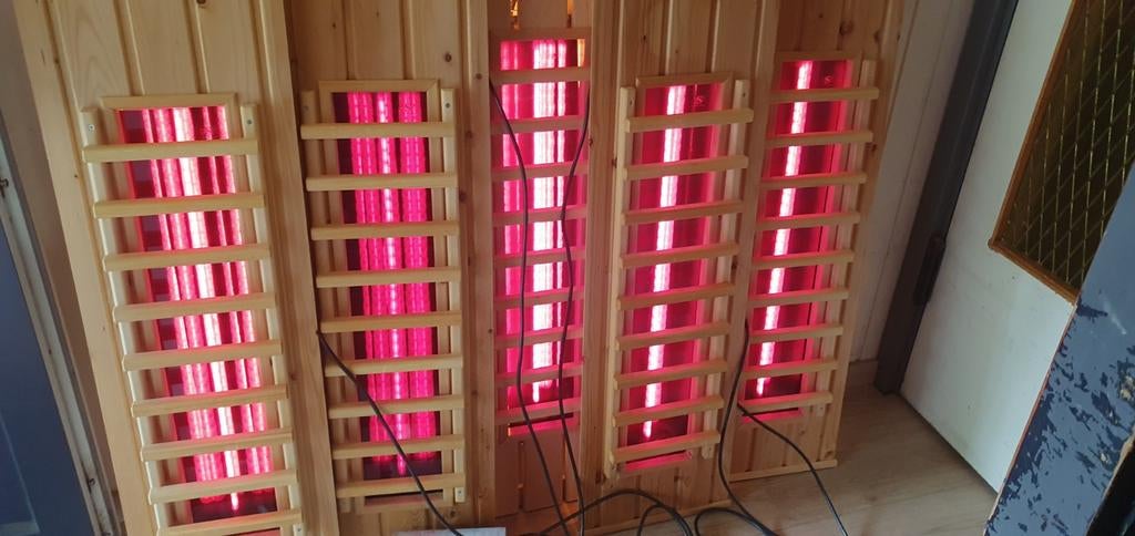 maak van u sauna een combi sauna met deze complete set, Sport en Fitness, Sauna, Ophalen, Zo goed als nieuw, Infrarood, Onderdelen