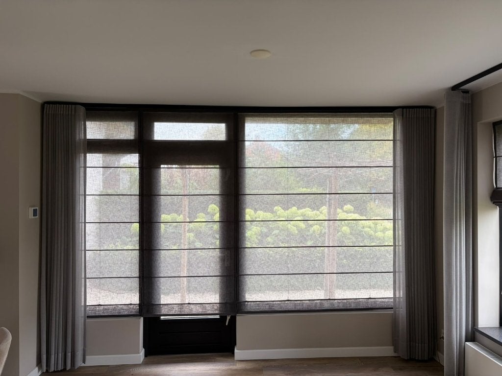 4 vouwgordijnen, Huis en Inrichting, Ophalen, Overige materialen, Gebruikt, Vouwgordijn