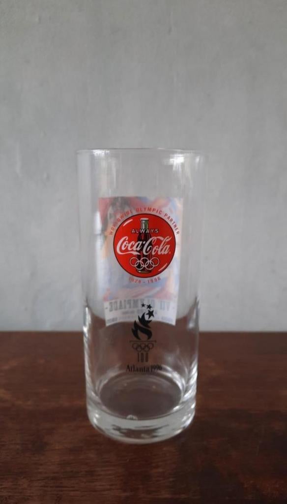 Coca-Cola Olympisch glas - Atlanta 1996 & Antwerpen 1920, Verzamelen, Glas en Borrelglaasjes, Ophalen of Verzenden, Zo goed als nieuw