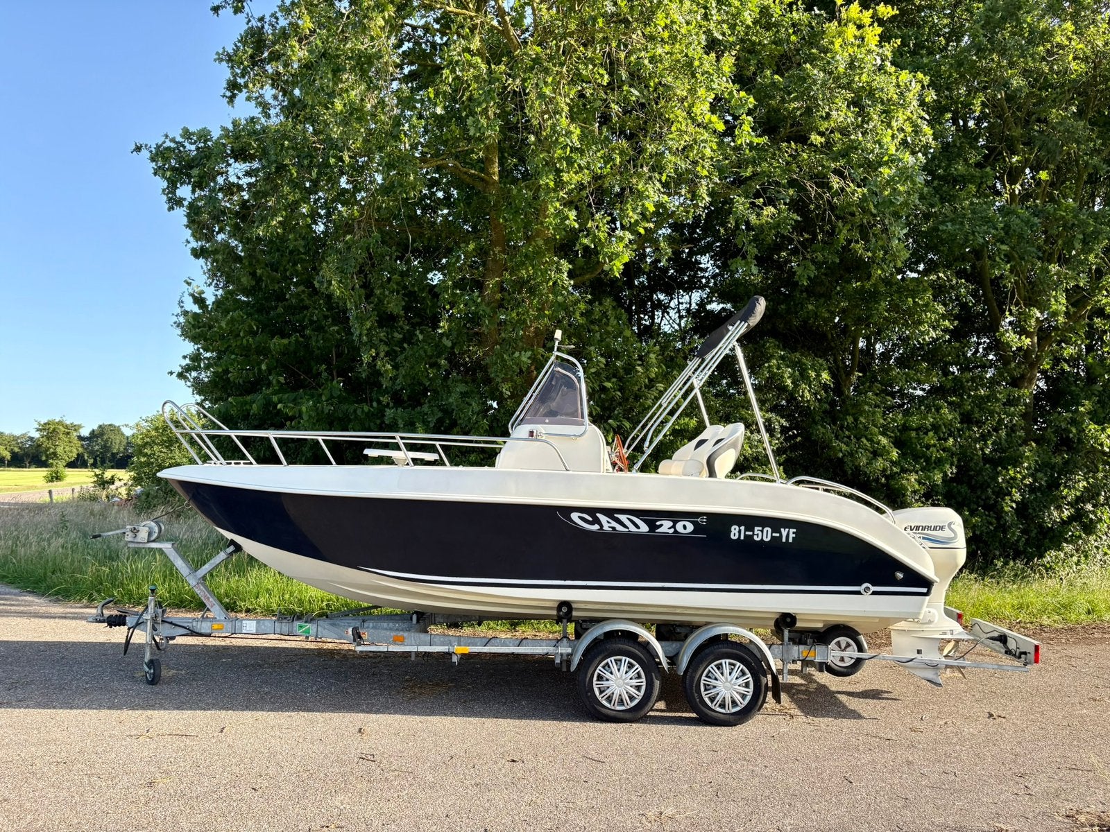 ✅ Cad marine 20 Consoleboot ~ 115PK ~ Speedboot ~ Trailer, Gebruikt, Elektrische start, Ophalen of Verzenden, 6 m