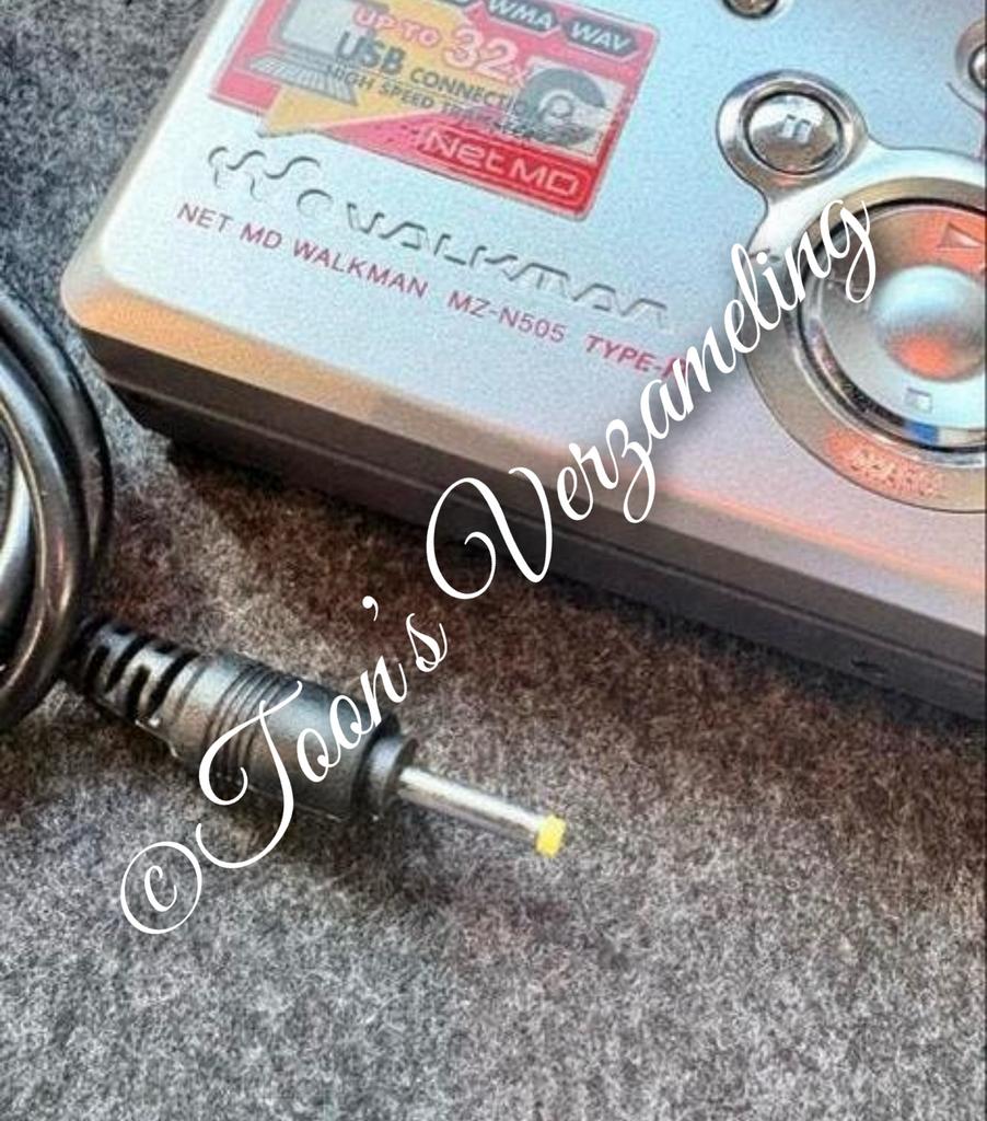 *NIEUWE* 3volt adapter! Voor Sony minidisc, kleine gele plug, Verzenden, Minidisc-recorder