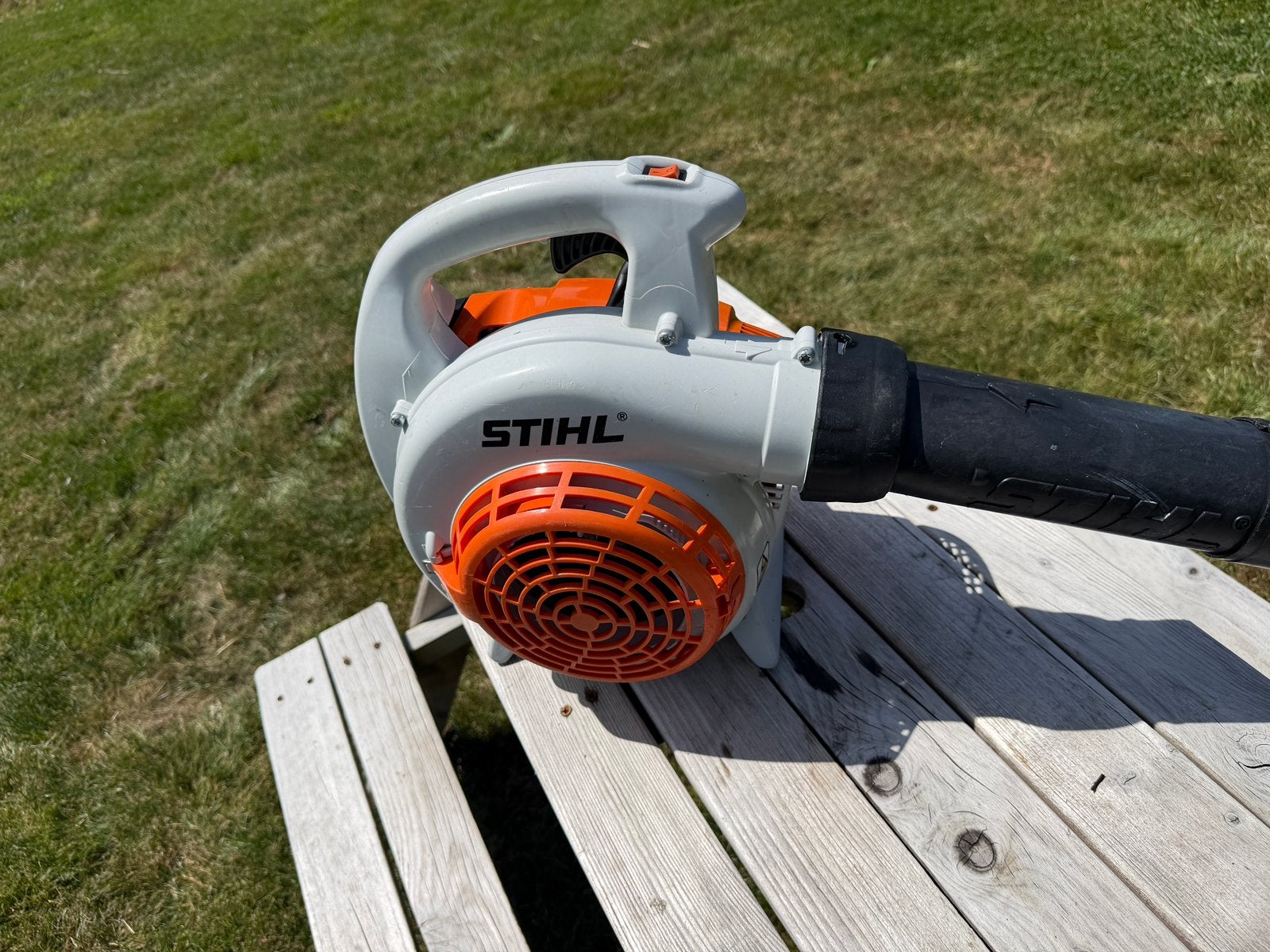 ‼️ stihl bg56 bladblazer ‼️, Tuin en Terras, Bladblazers, Ophalen, Zo goed als nieuw, Benzine