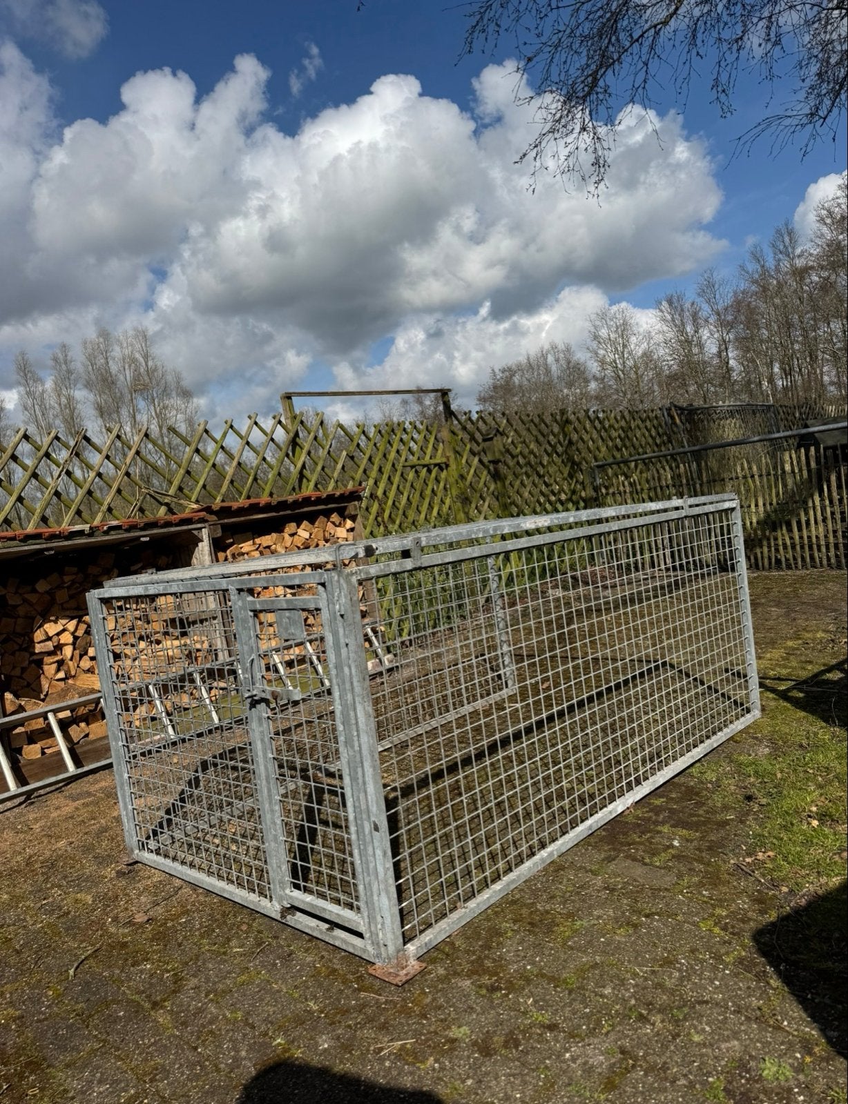 Gegalvaniseerd demontabele zware bench, Dieren en Toebehoren, Honden-accessoires, Gebruikt, Ophalen