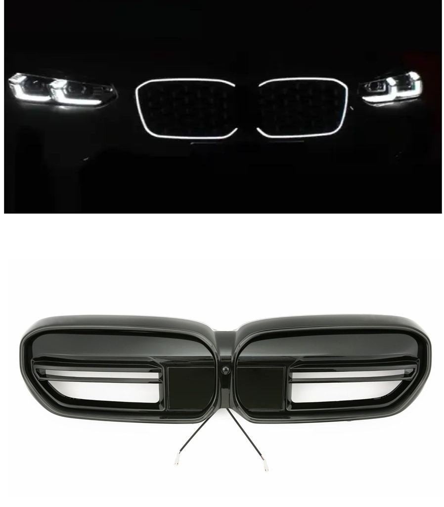 LED Sport Grille BMW 5 Serie G30 G31 LCI Glans Zwart G60 Loo