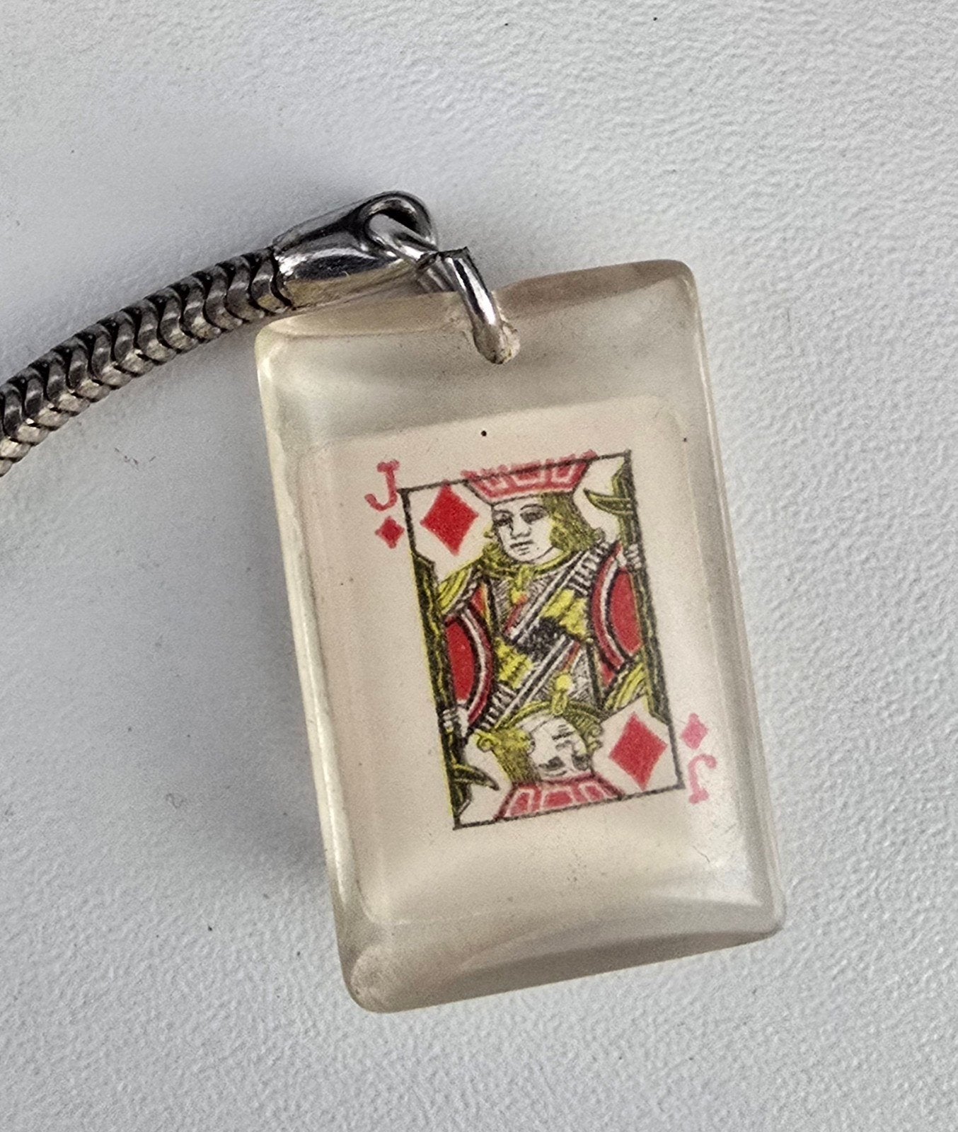 Sleutelhanger met speelkaart (Boer Ruiten), Ophalen of Verzenden