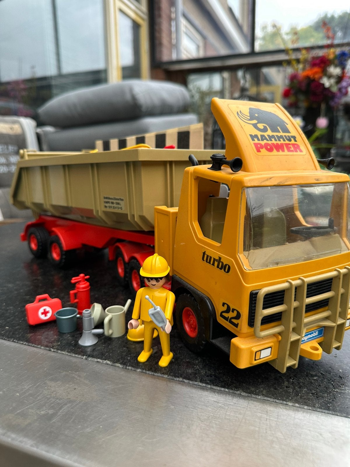 Playmobil truck met veel onderdelen vintage, Kinderen en Baby's, Speelgoed | Playmobil, Ophalen of Verzenden, Gebruikt