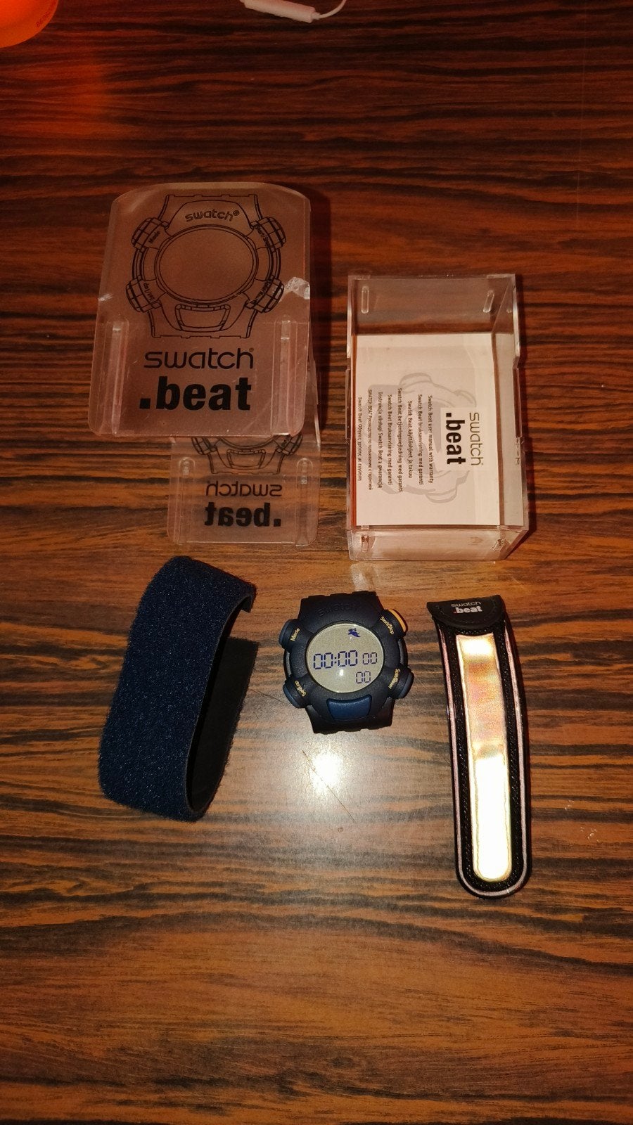 Swatch .beat horloge met originele verpakking, Kunststof, Gebruikt, Polshorloge, Swatch