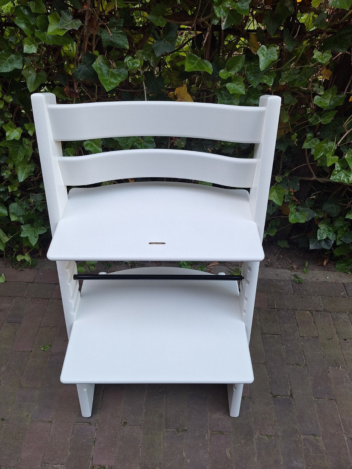 Mooie Witte (nieuw model) Stokke tripp trapp kinderstoel, Ophalen, Zo goed als nieuw, Meegroeistoel, Aanschuifbaar