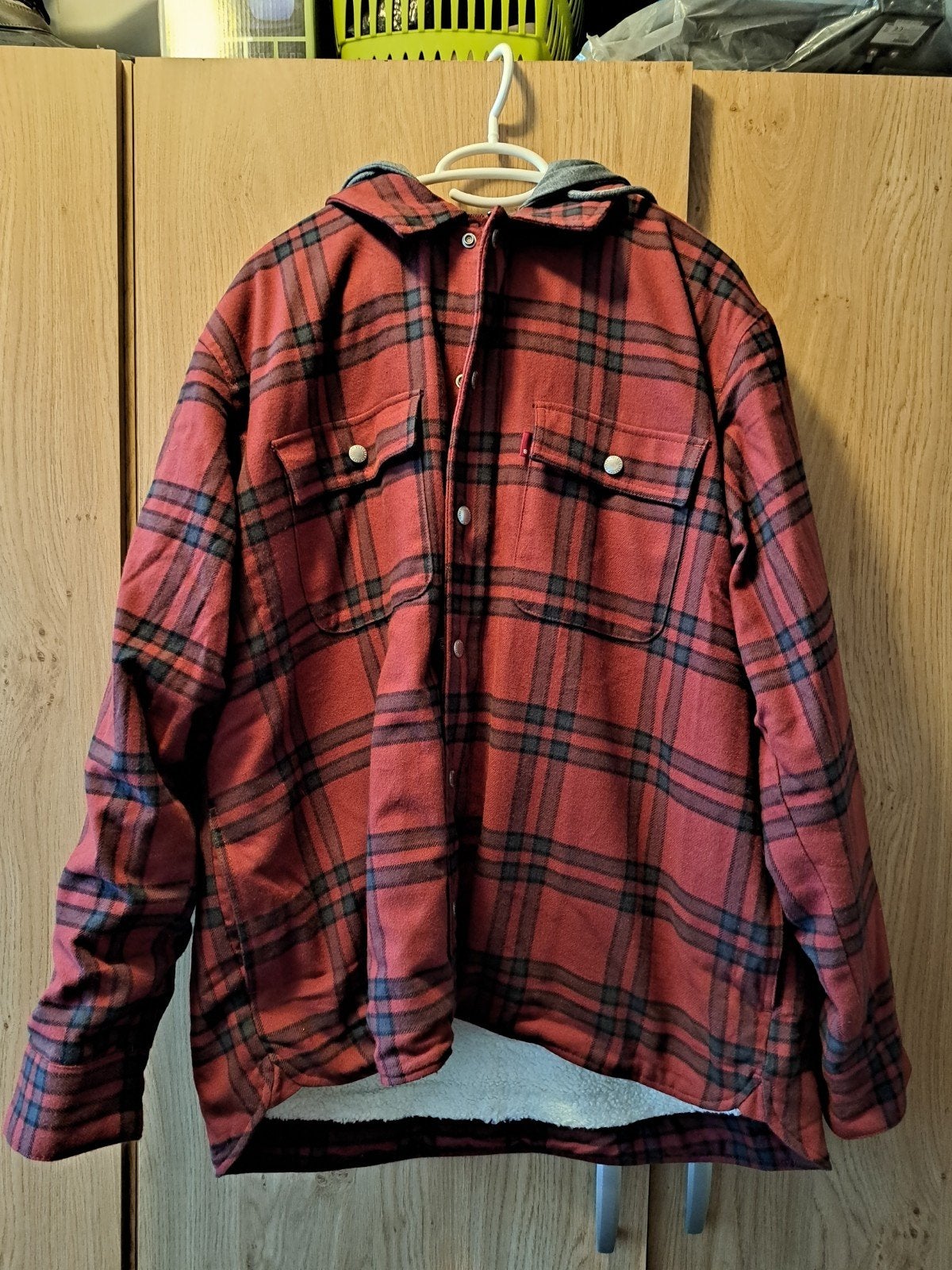 Super mooie levis winterjas maat xl, Ophalen of Verzenden, Zo goed als nieuw, Maat 56/58 (XL), Rood