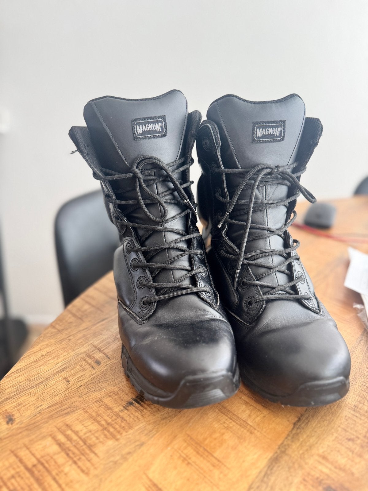 Magnum WERKLAARS beveiliging/politie schoenen, Kleding | Dames, Schoenen, Ophalen, Zwart, Lage of Enkellaarzen, Zo goed als nieuw