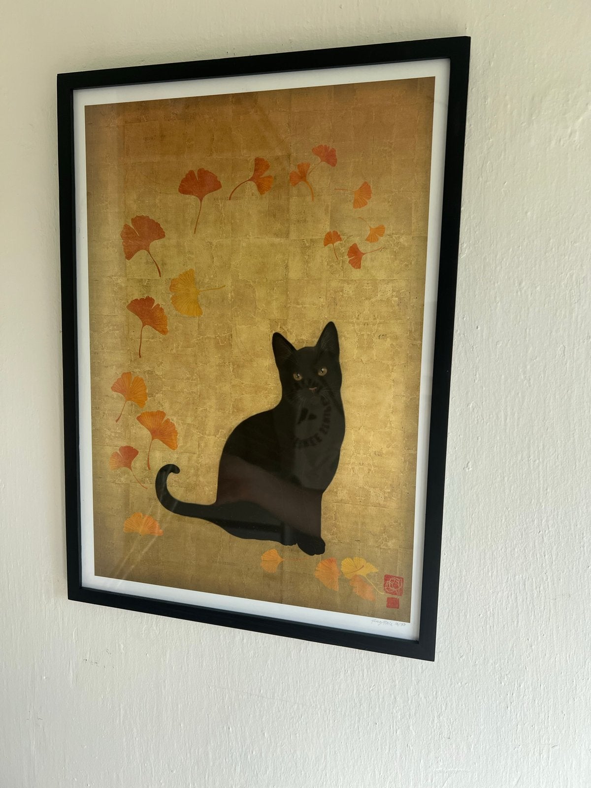 Ana Maia - "Ichou neko" - Giclée - Gesigneerd & Genummerd, Antiek en Kunst, Gelimiteerde oplage, Ophalen of Verzenden, Dieren en Natuur