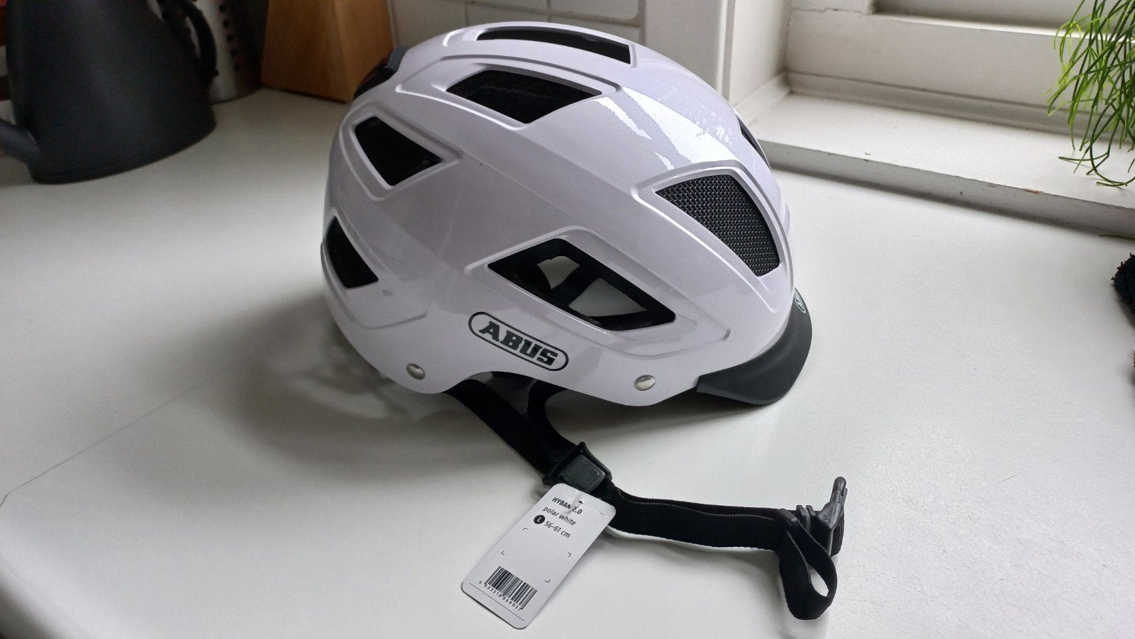 ANWB fietshelm Abus Hyban 2.0 ONGEBRUIKT, Fietsen en Brommers, Fietsaccessoires | Fietshelmen, Ophalen of Verzenden, Nieuw, Heer of Dame